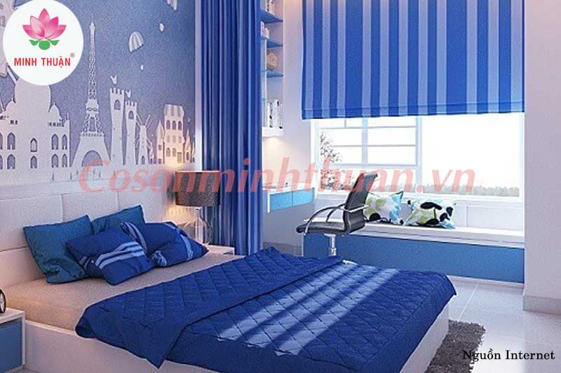 Màu xanh da trời hút tài lộc và tươi mát