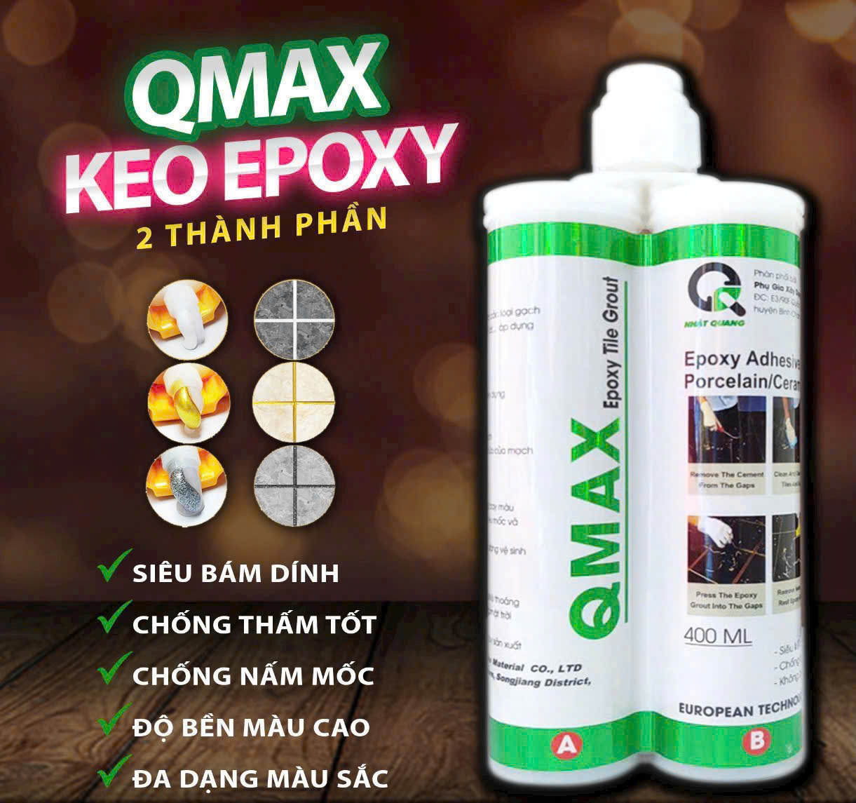 Keo trét ron gạch