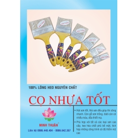 Cọ sơn cán nhựa lông heo Minh Thuận chất lượng