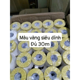 Băng keo nilon màu vàng , 1 cuộn dài 30m